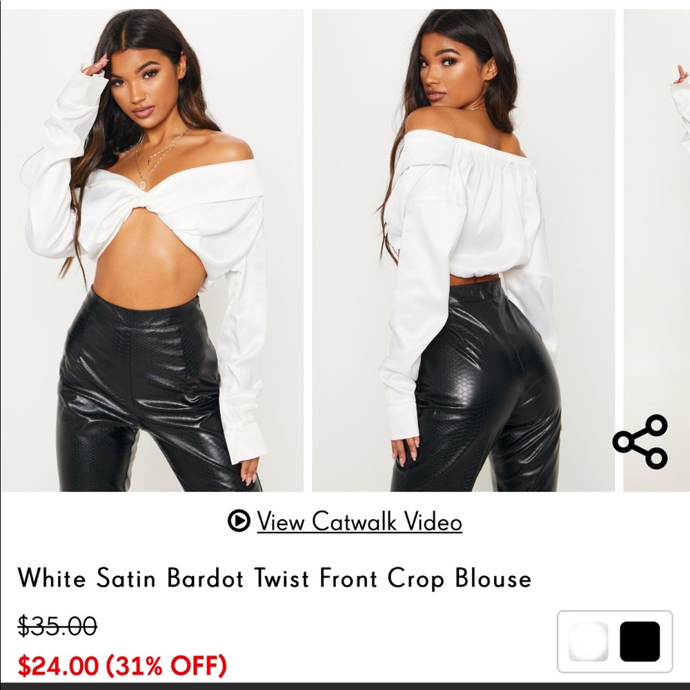White Twist Top